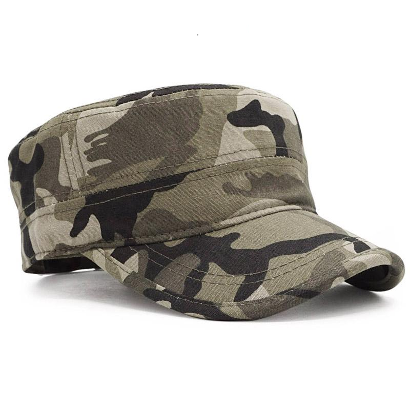 Doracy - Doracy  Army Camouflage Flat Top  Cap Hat for Men  and Women (Unisex) 100% Cotton - Bracelets, Caps Hats  Army Camouflage Flat Top  Cap Hat for Men  and Women (Unisex) 100% Cotton - Caps Hats Caps Hats Swimming Running Cycling  Fashion