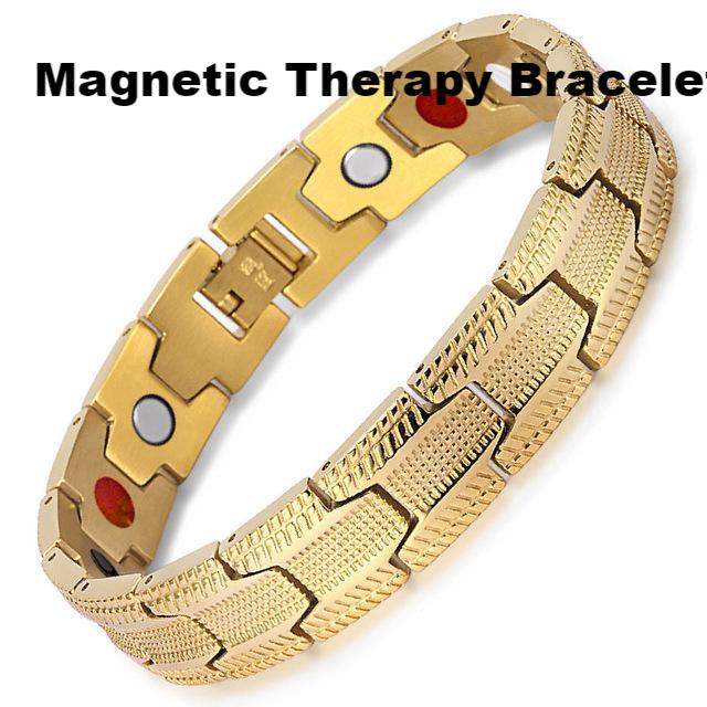 Doracy - Doracy  316 Stainless Steel Black/Gold Color Magnetic  Natural Pain Relief Therapy Bracelet And Bangles For Arthritis and Joint Pain;  Bio Energy Wristband For Men and Women - Bracelets, Caps Hats  316 Stainless Steel Black/Gold Color Magnetic  Natural Pain Relief Therapy Bracelet And Bangles For Arthritis and Joint Pain;  Bio Energy Wristband For Men and Women - Caps Hats Bracelets Swimming Running Cycling  Fashion