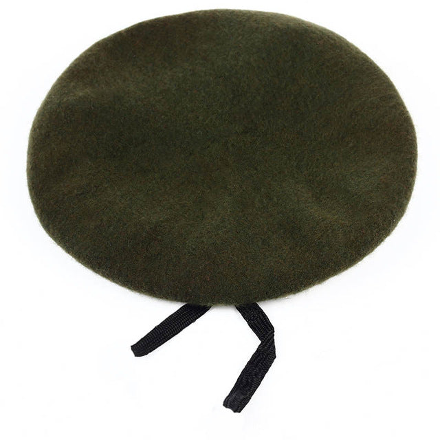 Doracy - Doracy  High Quality Unisex Military NeW arrival,Army Soldier Solid Wool Beret For Uniform And Paramilitary Men - Bracelets, Caps Hats  High Quality Unisex Military NeW arrival,Army Soldier Solid Wool Beret For Uniform And Paramilitary Men - Caps Hats Caps Hats Swimming Running Cycling  Fashion