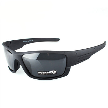 New Arrival Retro Black Polarized Sports Sunglasses For men And